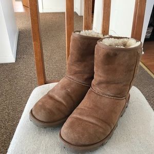 Tan Uggs with Rubber Soles and Tread